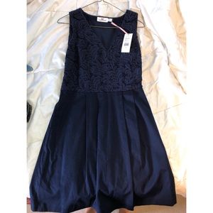 Navy Lace Dress